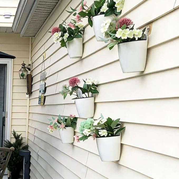 6 Pack Hanging Planter Wall Planter Self Watering 5 inch Plant Pot - Image 7