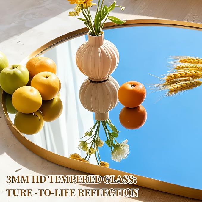 Oval Full Length Mirror, Ultra-Clear Explosion-Proof, Simple and Classic Deco - Image 5