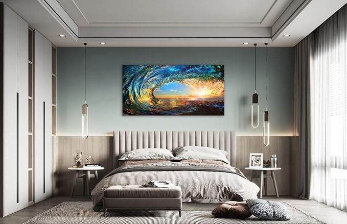 Cao Gen Decor Art S06775 Giant Wave Water Wall Art Canvas Prints 1 Panels Ocean - Image 5