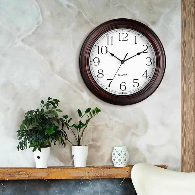 KECYET 14 Inch Wall Clocks Battery Operated Silent Non-Ticking Wall Clock - Image 7