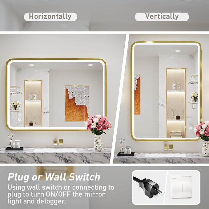 36x24 Inch LED Bathroom Mirror - Image 6