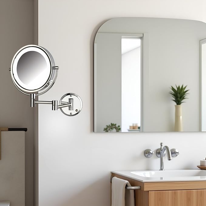 JERDON Wall-Mounted Vanity Mirror - Image 4