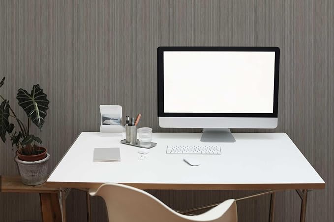 YXTII 20.8" x 196.8" Thick Peel and Stick Grasscloth Wallpaper - Image 3