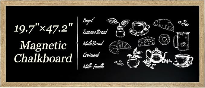 Magnetic Chalkboard for Wall, Long Chalk Board, Wall Hanging Menu for Restaurant - Image 2