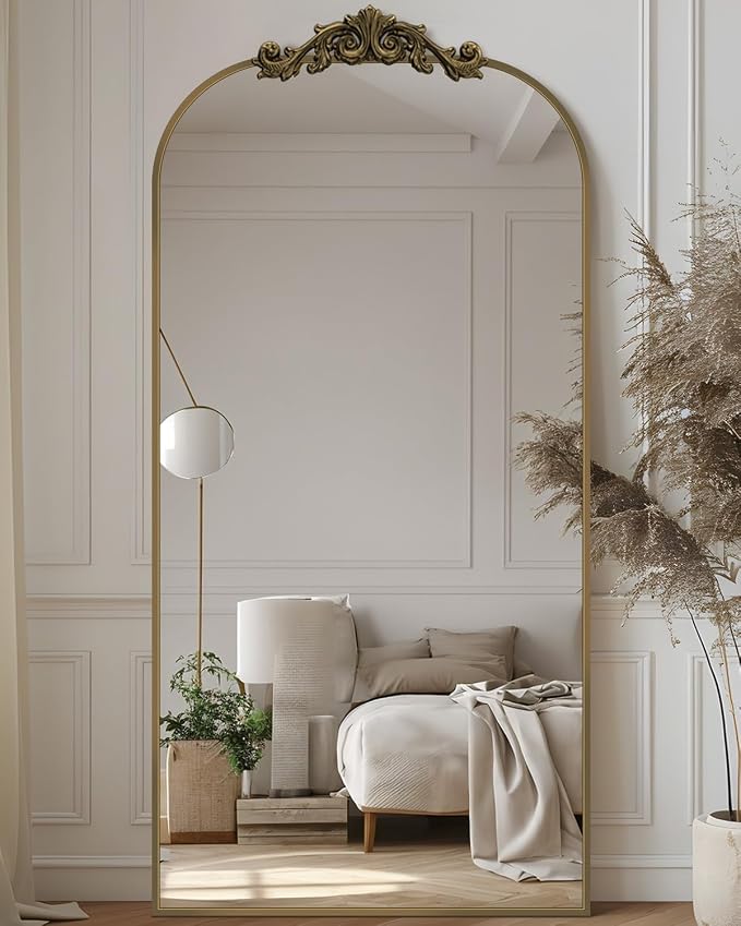 Antok Arched Full Length Mirror, Standing/Wall Hanging Large Mirror - Image 8
