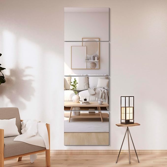 Delma Wall Mirror Full Length, Mirror Tiles, Full Body Mirrors - Image 8