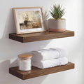 Homeforia Classic Walnut 16 inch Floating Shelf, High End Solid Real Wood Small by Homeforia