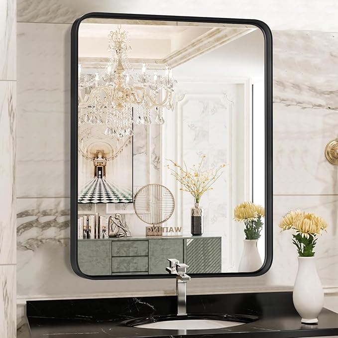 NEWBULIG 24X36 Inch Bathroom Wall Mirror, Vanity Bathroom Mirrors by NEWBULIG