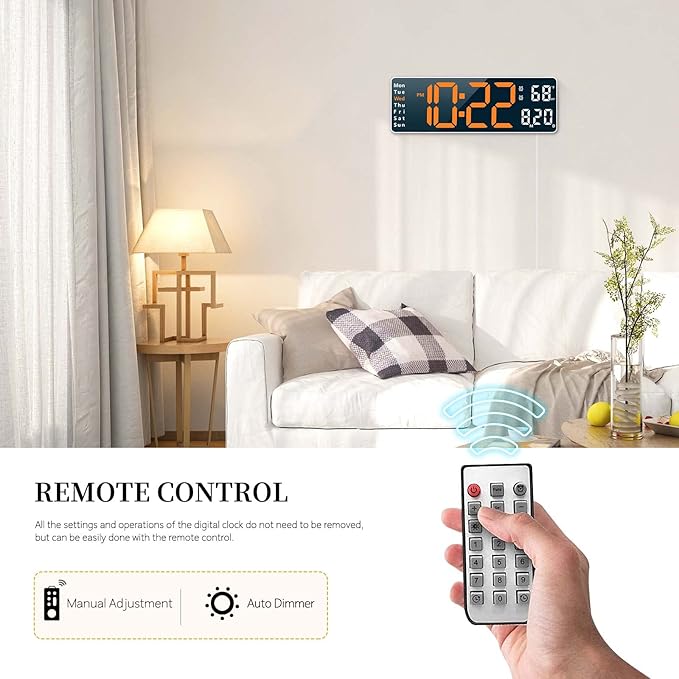 Digital Clock, Digital Wall Clock - Image 6