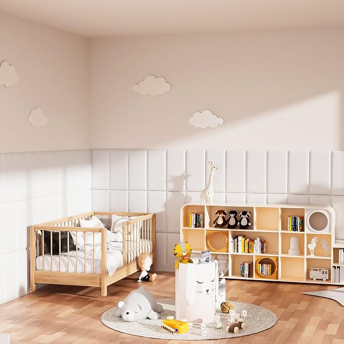 3D Anti-Collision Wall Padding for Kids, Self-Adhesive Headboard Panels for - Image 7