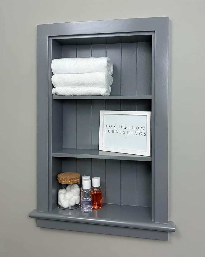 14x24 Aiden Recessed Wall Niche Medicine Cabinet Replacement, in The Wall by FoxHollowFurnishings