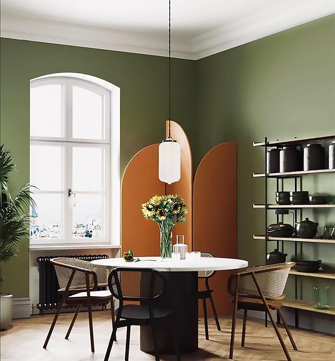 Dimoon 110''x17.7'' Green Peel and Stick Wallpaper Contact Paper Modern Self - Image 6
