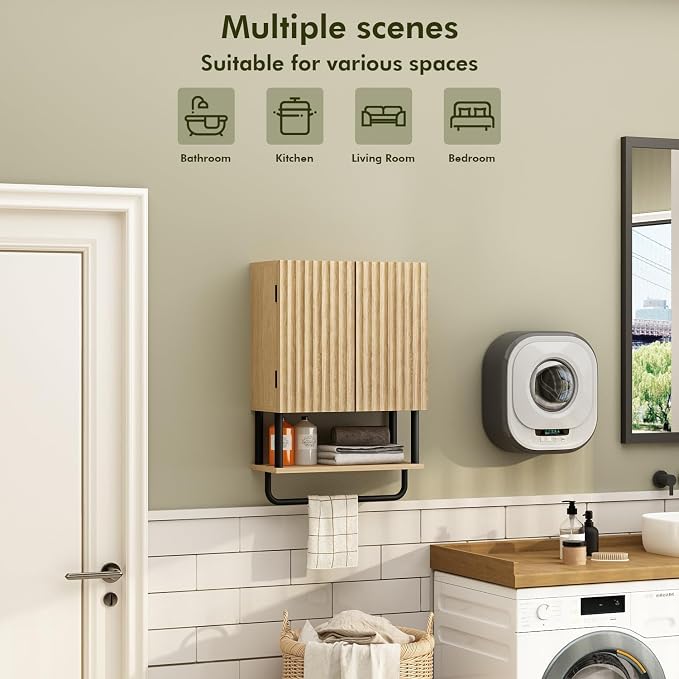 RUSTOWN Farmhouse Bathroom Wall Cabinet - Image 5