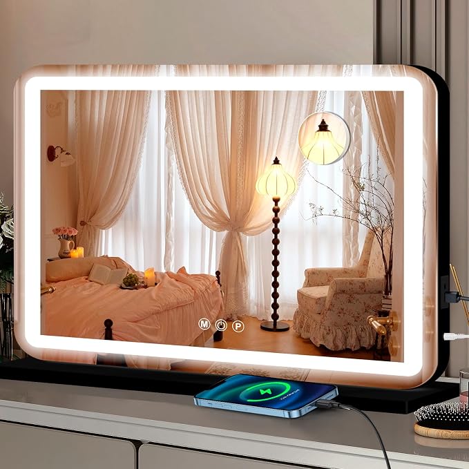 Ratsamee Black 28" x 20" Vanity Mirror by RATSAMEE