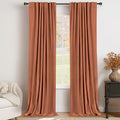 100% Blackout Shield Linen Blackout Curtains by 100BlackoutShield