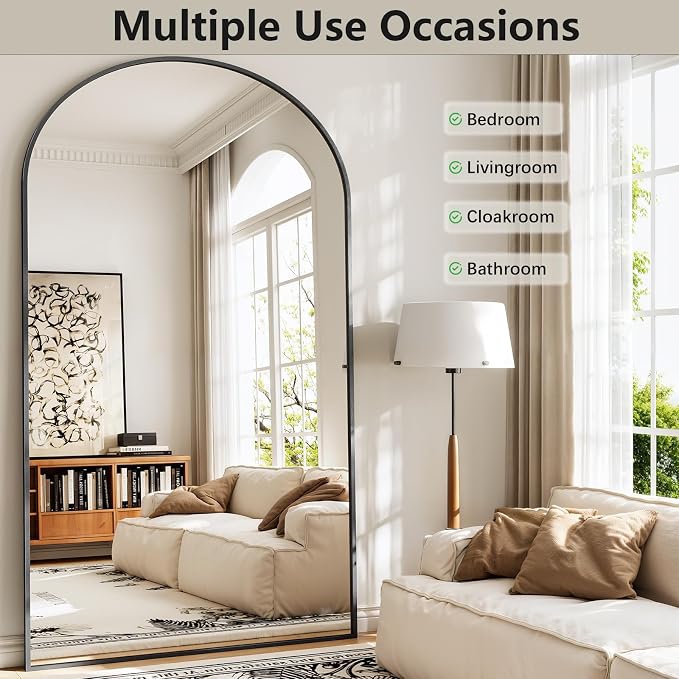 Oversized Full Length Mirror, Room Decor Big Full Body Mirror - Image 3