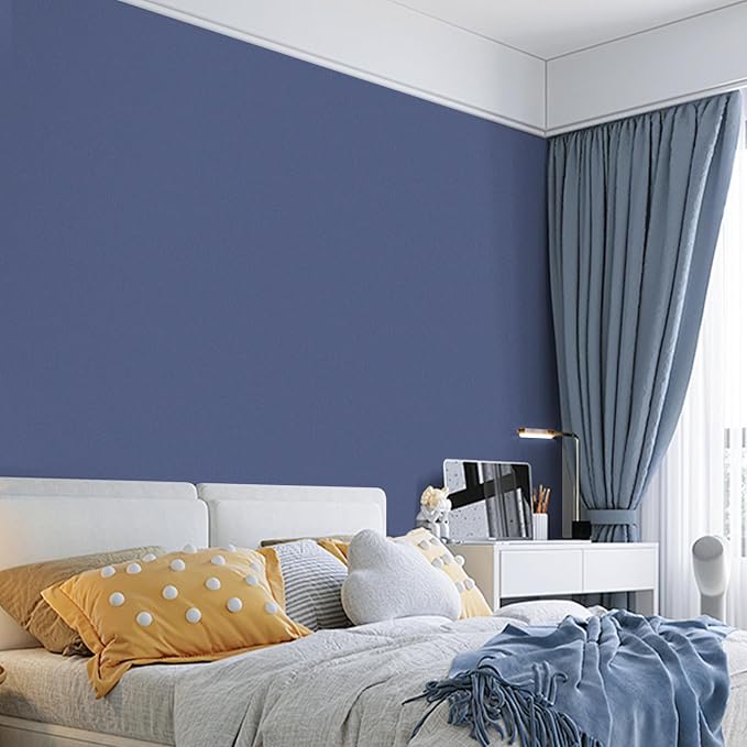 practicalWs Blue Peel and Stick Wallpaper 15.7" x 590.5" Blue Contact Paper - Image 2