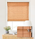 LazBlinds No Tools No Drill Cordless Bamboo Roman Shades, Custom Light by LazBlinds