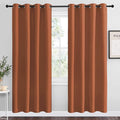 NICETOWN Halloween Burnt Orange Insulated Curtains Blackout Draperies by NICETOWN