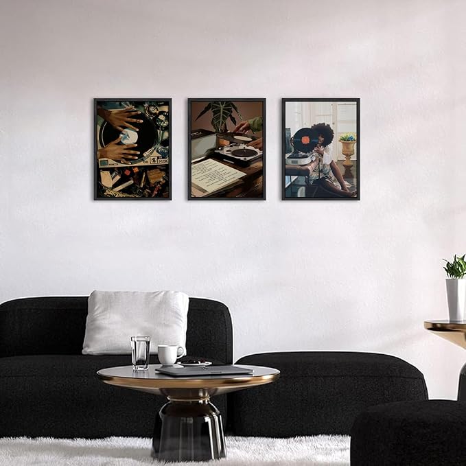 Black Girl Wall Art Decor Modern Black Woman Painting Prints - Image 6