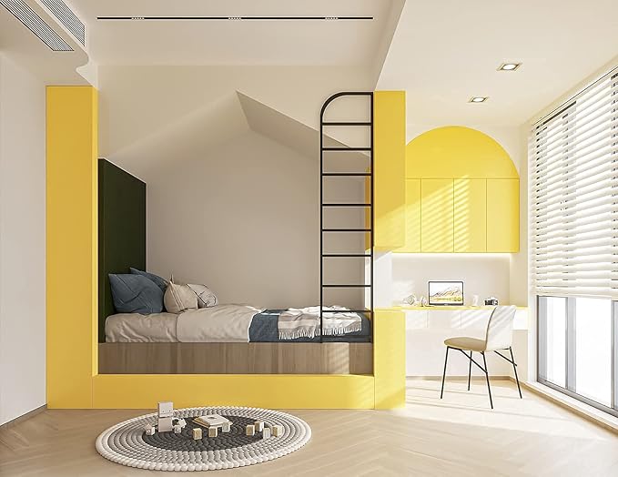 Dimoon 78.7''x17.7'' Yellow Peel and Stick Wallpaper Contact Paper Modern Self - Image 4
