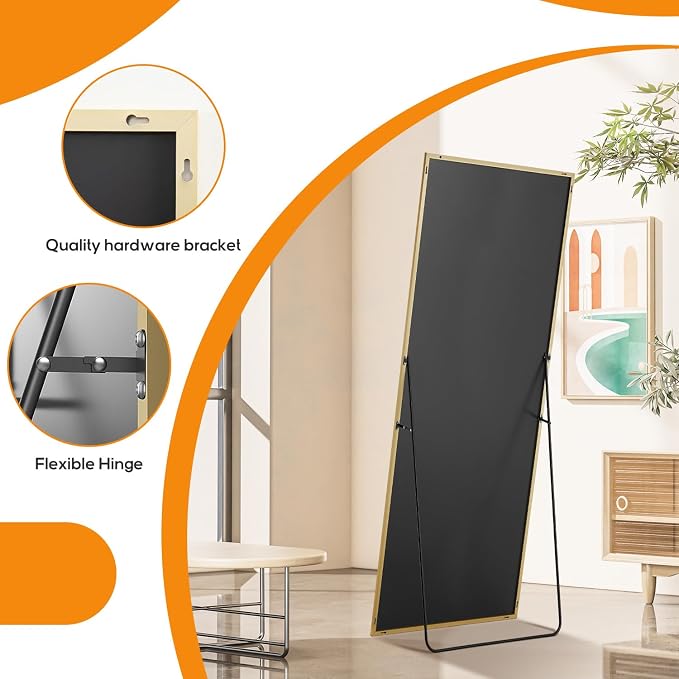 Mirror Full Length, Upgraded 21"x64" Body Wall Mirrors - Image 6