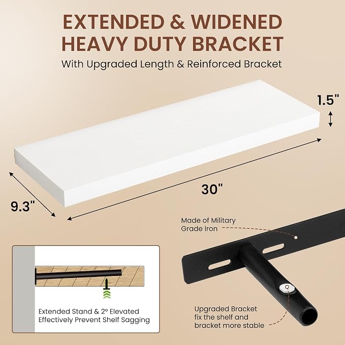 Dreamland 30 Inches Floating Shelves - Image 2