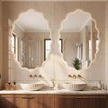 Dorlicecass Oval Wavy Led Bathroom Mirror- Vanity Mirror by Dorlicecass