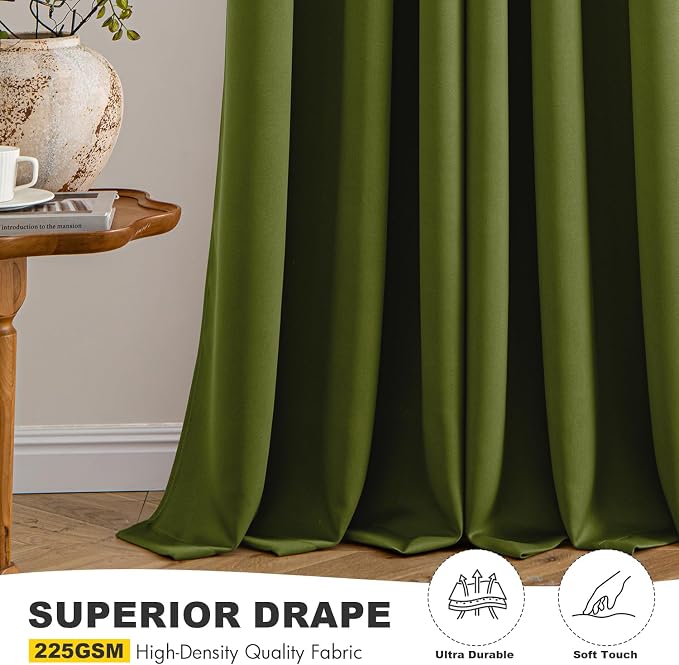 MIULEE Blackout Curtains for Bedroom Living Room 2 Panels, Thermal Insulated - Image 5