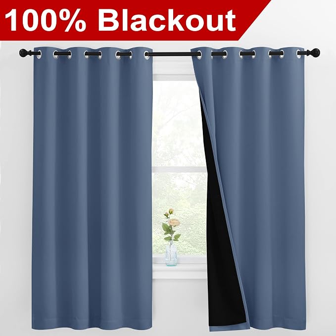 NICETOWN 100% Blackout Curtains - Image 2
