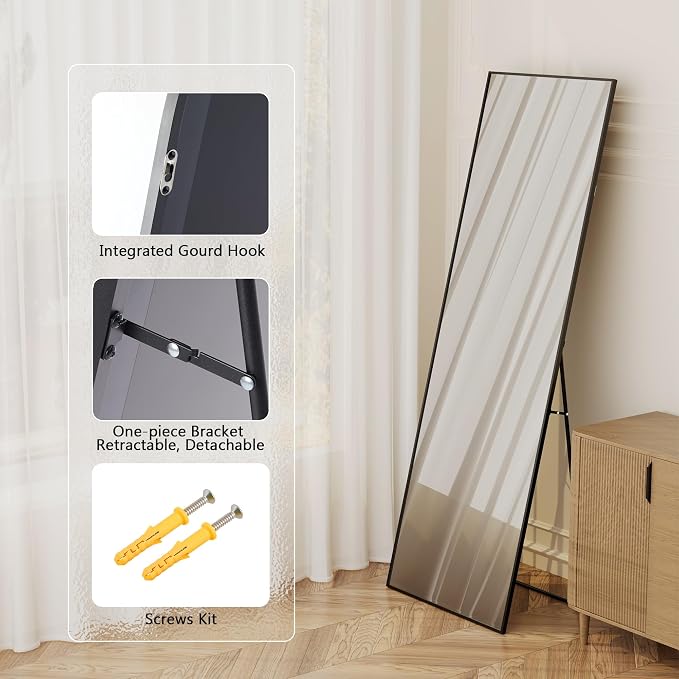 Simple Deluxe Full Length Mirror, - Image 5