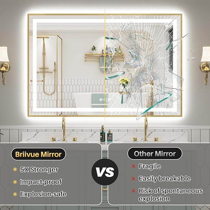 72x36 Inch LED Bathroom Mirror - Image 8