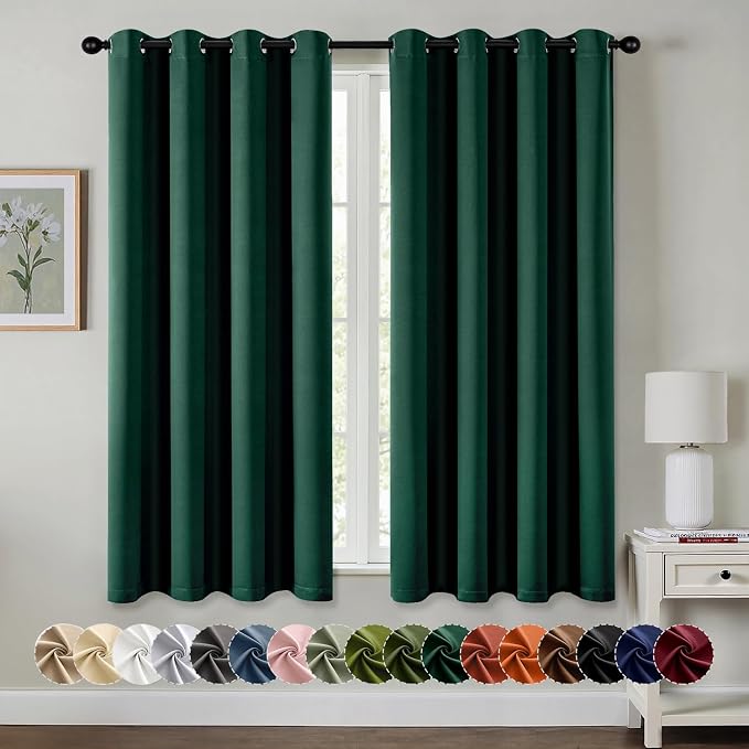 MIULEE Blackout Curtains for Bedroom Living Room 2 Panels, Thermal Insulated by MIULEE
