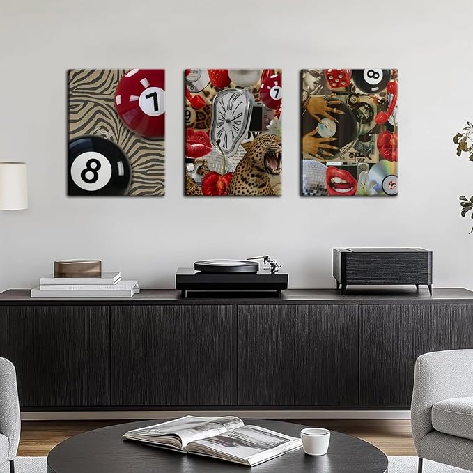 Trendy Leopard Cheetah Wall Art Set of 3 - Image 8