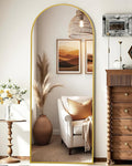 59"x16" Floor Mirror Full Length, Arched Full Length Mirror by Unknown
