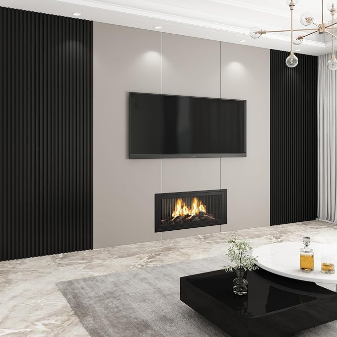 8-Pack WPC Wall Panels 118’’ x 6.1’’ 3D Slat Wall Panel Acoustic Wall Paneling - Image 5