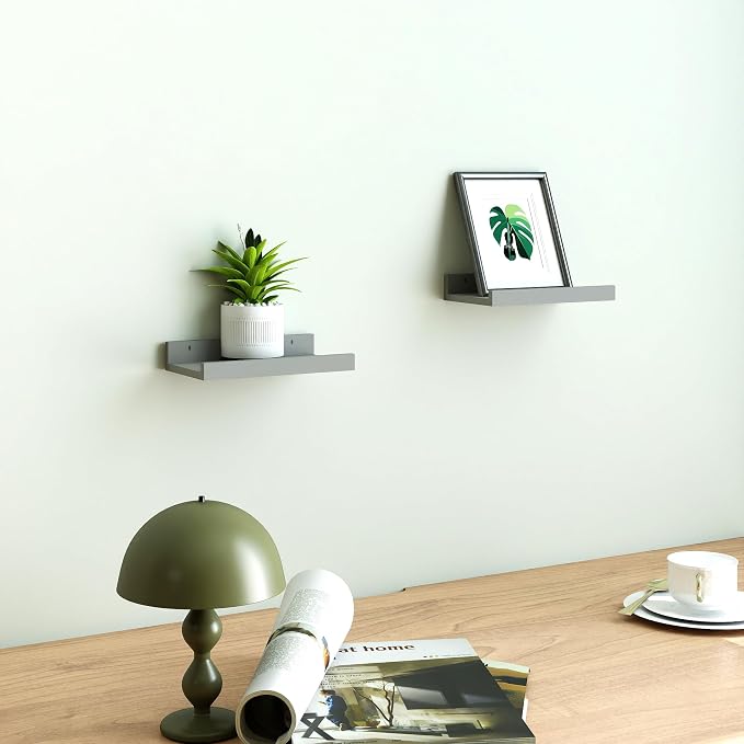 Small Floating Shelves for Wall Decor, Wall Mounted Wood Shelf for Bedroom - Image 2