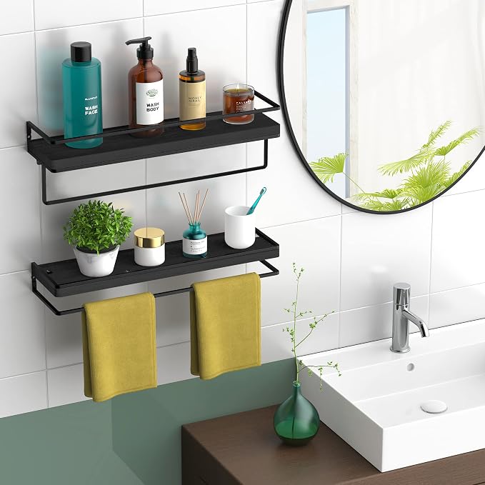 Meangood Floating Shelves Wall Mounted Set of 2, Wall Shelf - Image 2