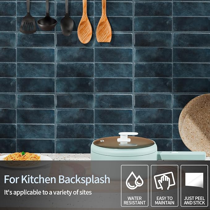 Peel and Stick Backsplash 3D Wall Tiles, Self-Adhesive, Oil Proof, Waterproof - Image 5