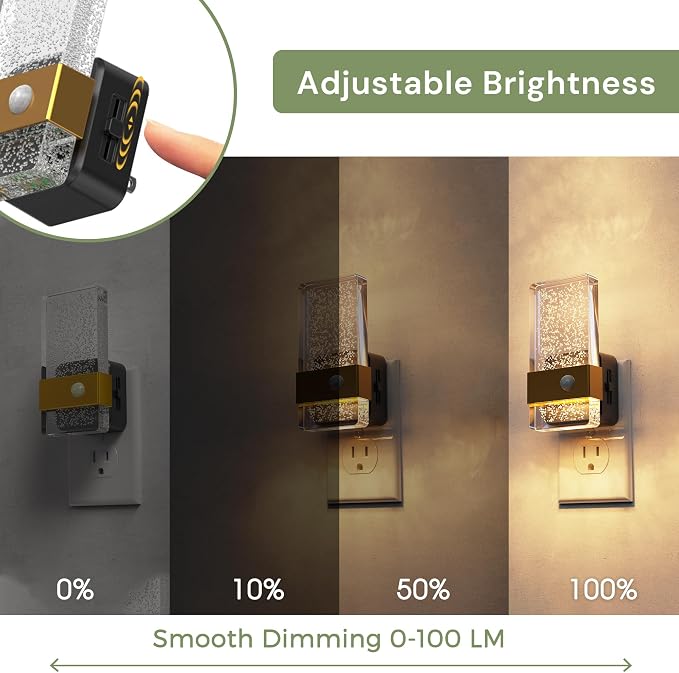 L LOHAS LED Motion Sensor Night Light, 2 Pack Night Lights Plug Into Wall - Image 4
