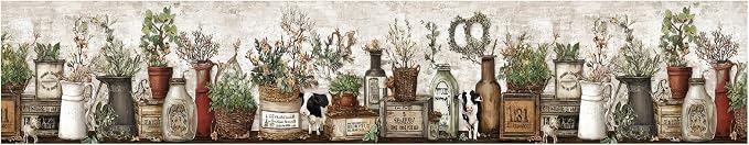 Farmhouse Peel and Stick Wallpaper Border - Image 2