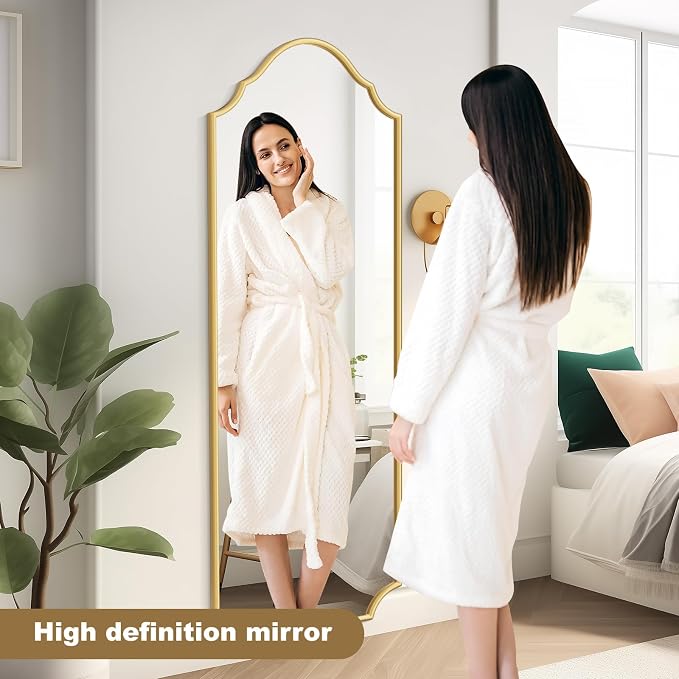 WallBeyond Arched Full Length Mirror Wall Mounted, Living Room, Hanging or - Image 6