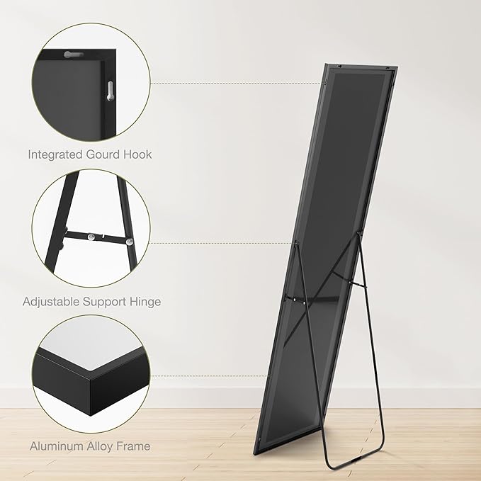 DUMOS 16"x59" Full Length Mirror - Image 4