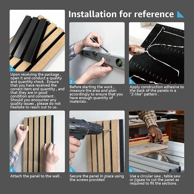 Art3d 107" x 8" Wall Panel 3D Fluted - Image 8