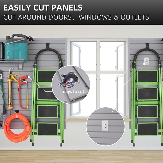Slatwall Panel Garage Slat Wall Storage Systems, PVC Slat Wall Paneling Garage - Image 5