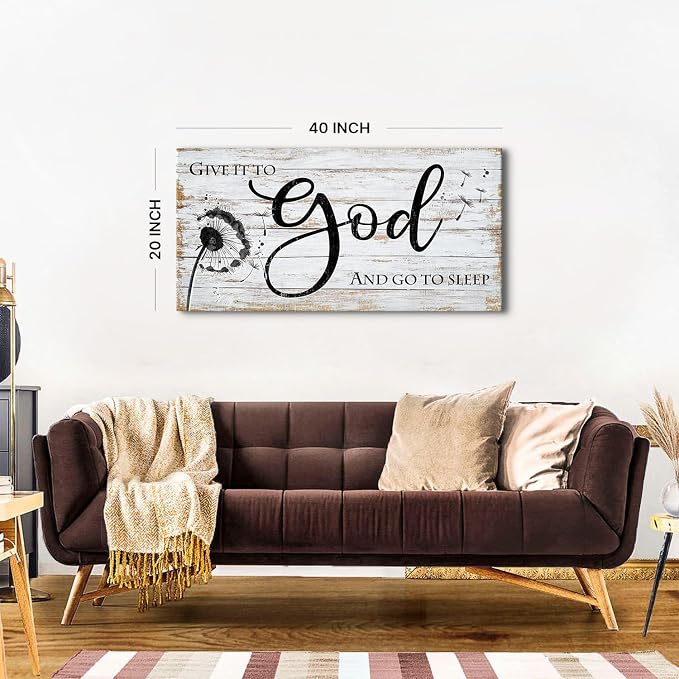 AIYISU Christian Bible Verses Wall Art Rustic Wall Decor - Image 5