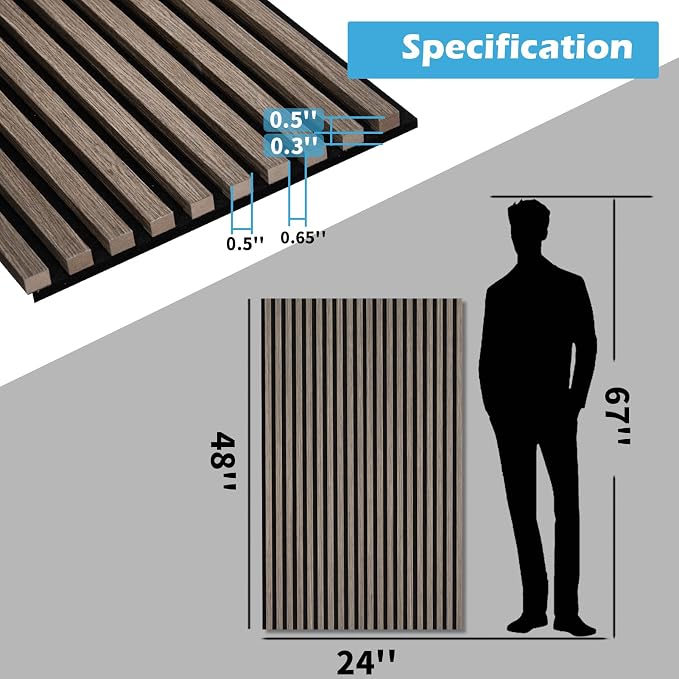 Art3d 2-Pack 48" x 24" Acoustic Wood Panels - Image 6