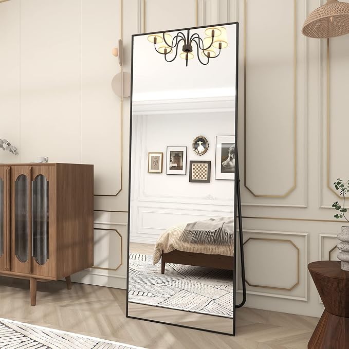 BEAUTYPEAK Full Length Mirror 64"x21" Nano Glass, Standing Rectangle Floor by BEAUTYPEAK