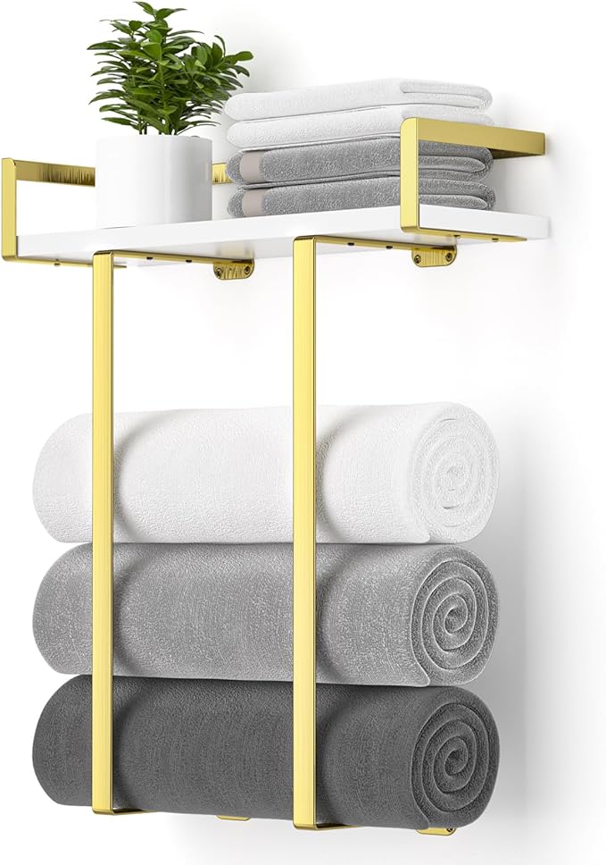 Towel Racks for Bathroom Wall Mounted, Metal Towel Holder by XstydesDreamworks