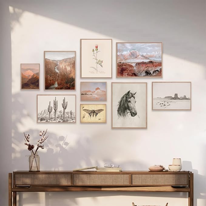 KBKBART Vintage Southwestern Wall Art, American Rustic Arizona Wall Art - Image 4